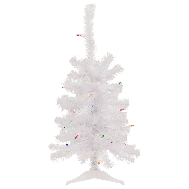 2ft. Pre-Lit Woodbury White Pine Artificial Christmas Tree