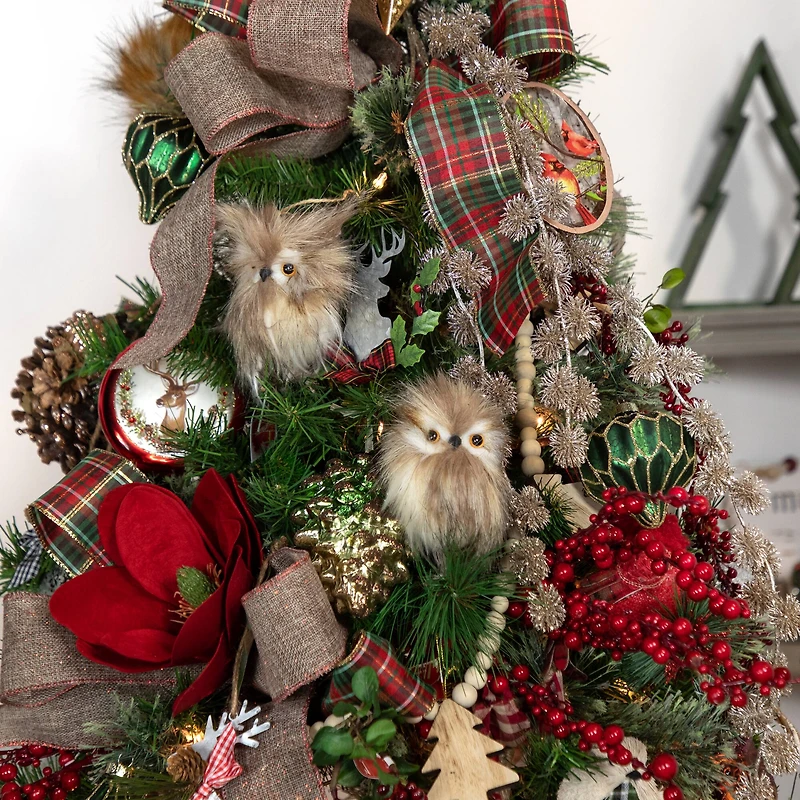 Glass Cardinal Plate Ornament