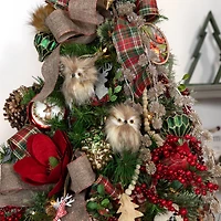 Glass Cardinal Plate Ornament