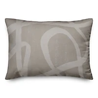 Modern Beige Lines II 14" x 20" Throw Pillow