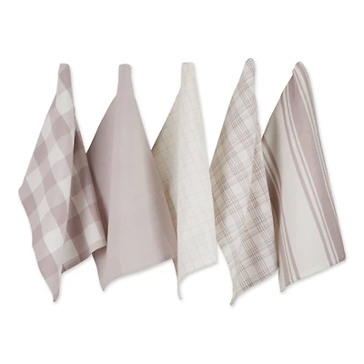 DII® Dusty Lilac Everyday Dish Towels, 5ct.