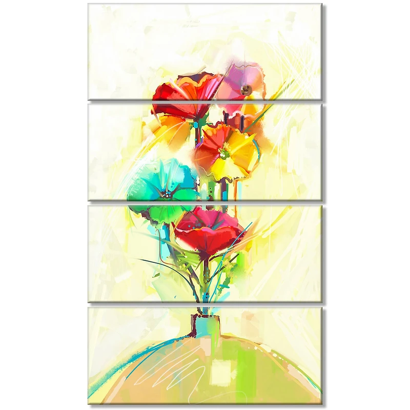 Designart - Spring Flowers Bouquet in a Vase