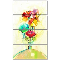 Designart - Spring Flowers Bouquet in a Vase