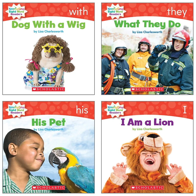 Scholastic Nonfiction Sight Word Readers Set, Guided Reading Level A
