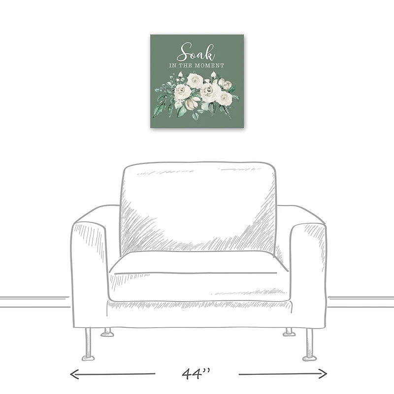 Soak In The Moment 16" x 16" Canvas Wall Art