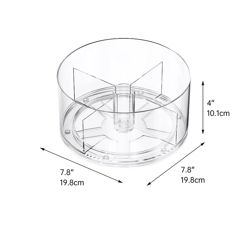 Mini Clear Plastic Turntable by Simply Tidy®