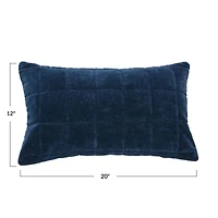 Hello Honey® 20" Quilted Velvet Lumbar Pillow Cover