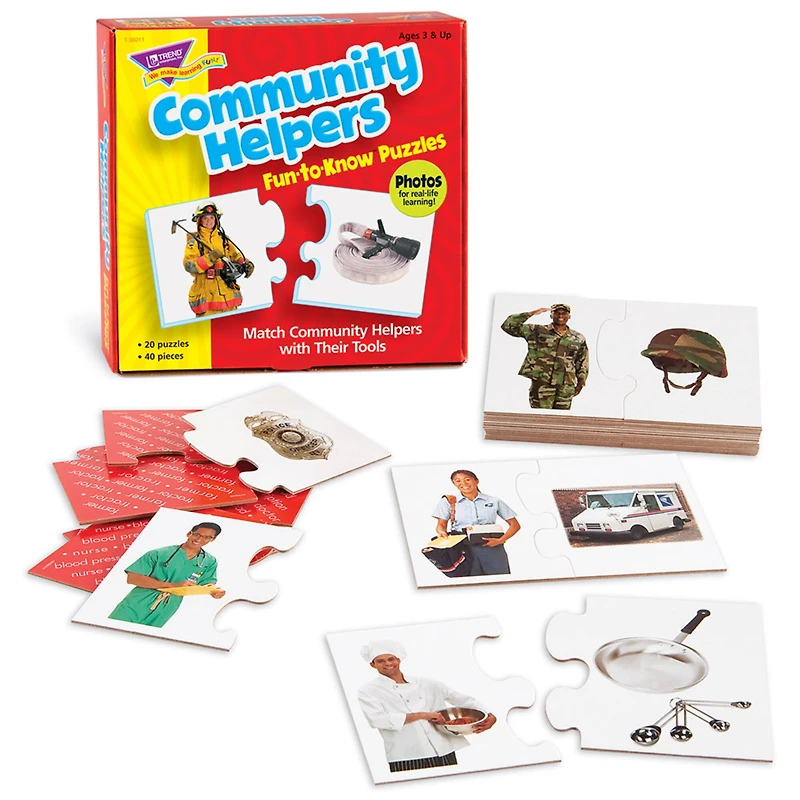 Trend Enterprises® Community Helpers Fun-to-Know Puzzles