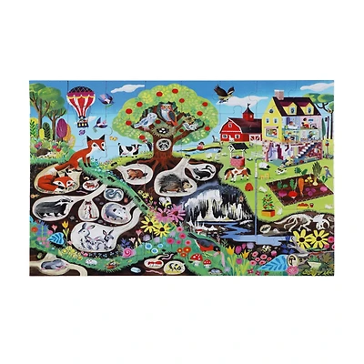 eeBoo Within the Country 48 Piece Giant Floor Jigsaw Puzzle