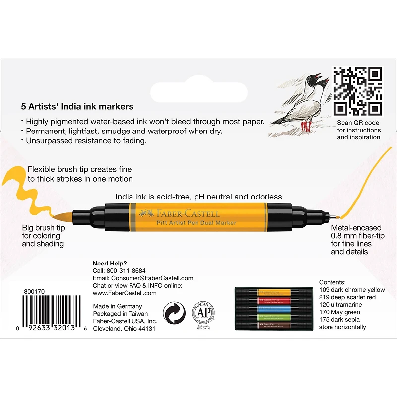 Faber-Castell® Pitt Artist Pen® Dual Markers