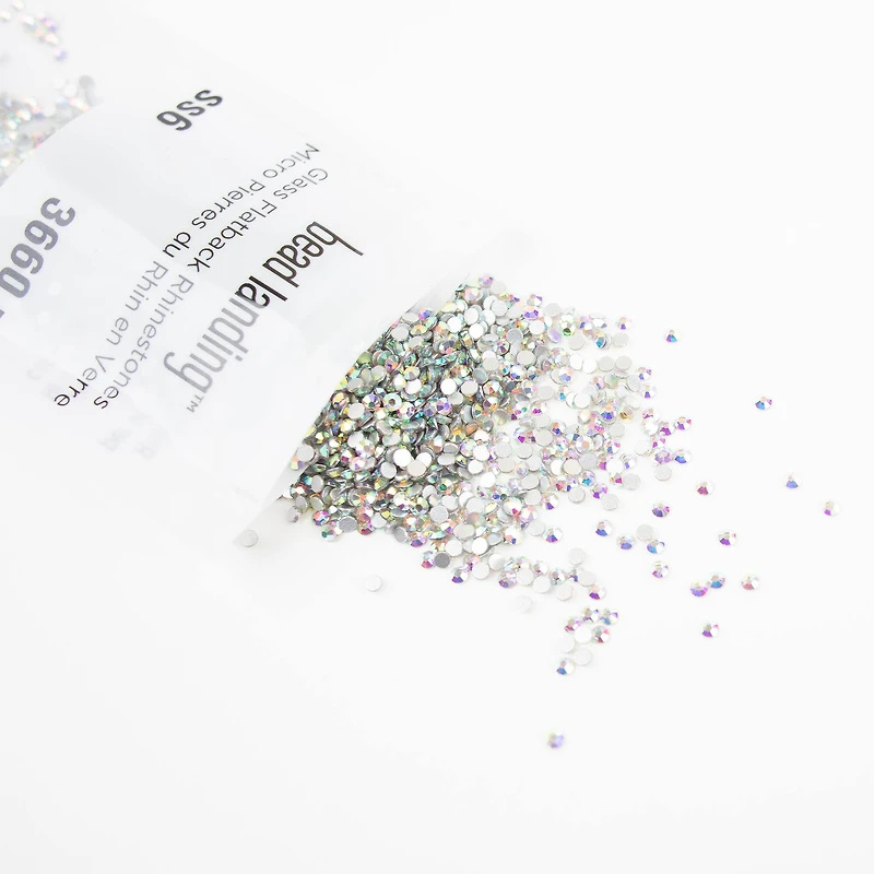 SS6 Glass Round Flatback Rhinestones by Bead Landing