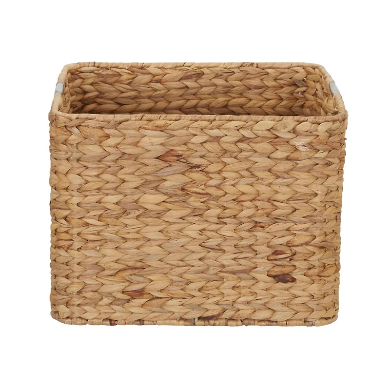 Household Essentials 11" Square Hyacinth Wicker Basket