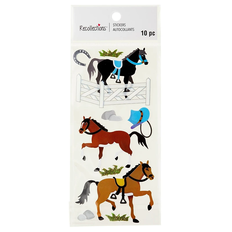 12 Pack: Horse Dimensional Stickers by Recollections™