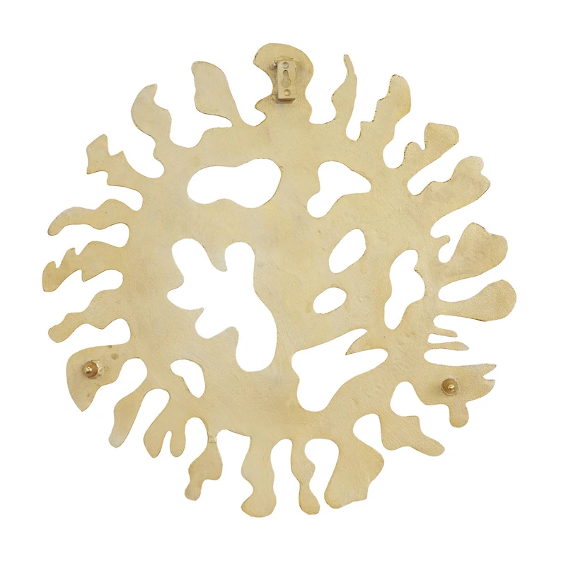 Set of 3 Gold Aluminum Modern Wall Decor, 25" x 25" x 3"