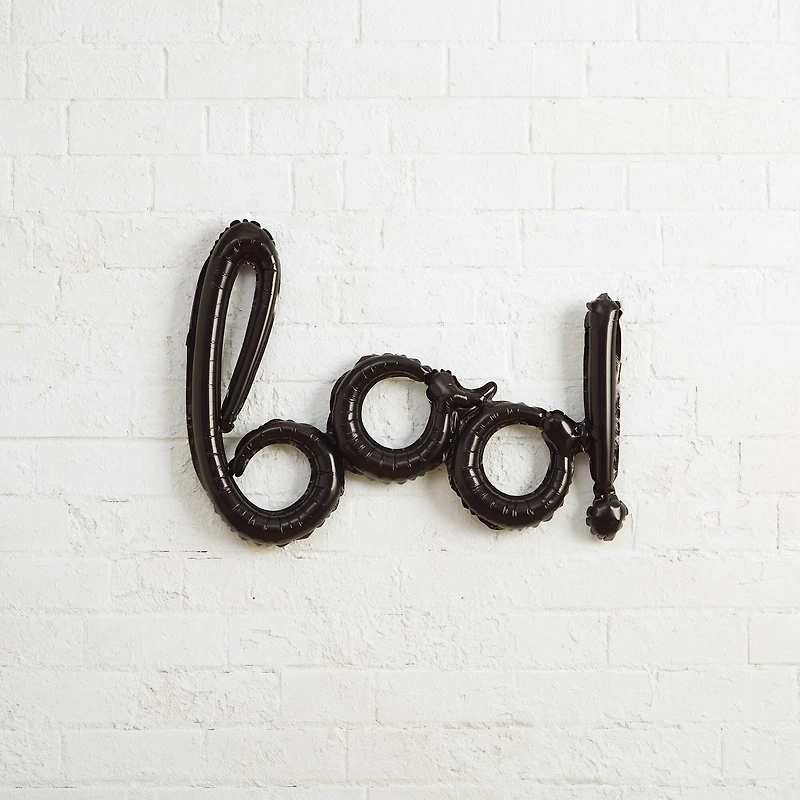 24" Black Boo! Foil Balloon by Celebrate It™