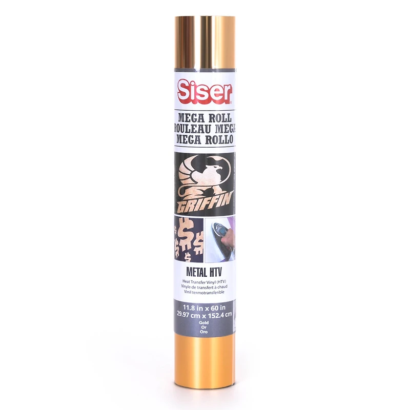 Siser® Metal Heat Transfer Vinyl Mega Roll, Gold