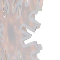 20" Lighted Snowflake Christmas Window Silhouette Décor