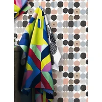 NuWallpaper Marimekko Pink & Gray Kompotti Peel & Stick Wallpaper