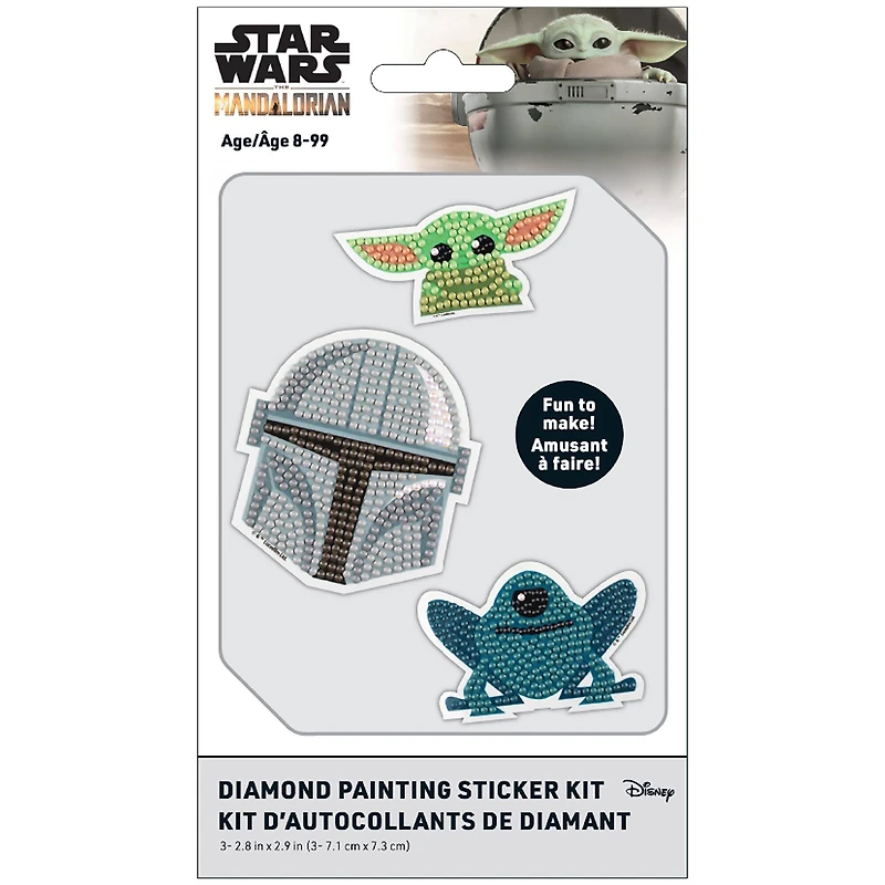 Camelot® Dots DOTZIES® The Mandalorian Icon Diamond Painting Sticker Kit, Round Diamonds 