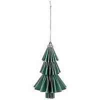 6" Glittered Green Christmas Tree Ornament