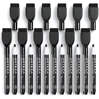 Arteza® Black Fine Tip Magnetic Dry Erase Markers, 36ct.