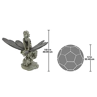 Design Toscano 18.5" A Fairy's Wondrous Butterfly Ride Statue
