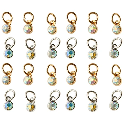 AB Pastel Crystal Drop Charm Set by Bead Landing™