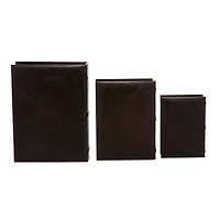 Dark Brown Traditional Wood Box Set