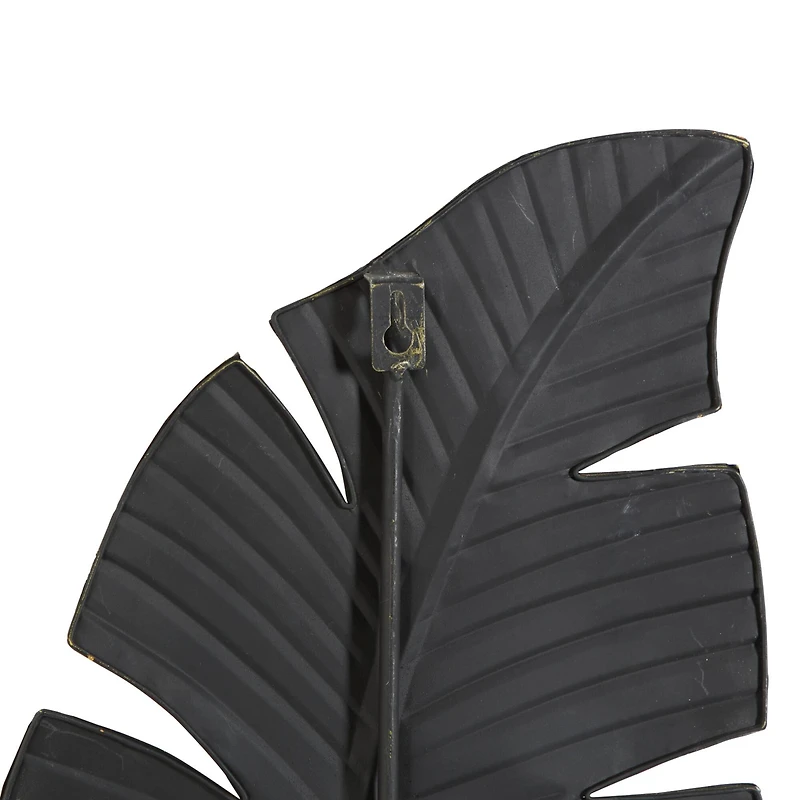 Brown Palm Leaves Rustic Metal Wall Decor