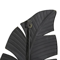 Brown Palm Leaves Rustic Metal Wall Decor