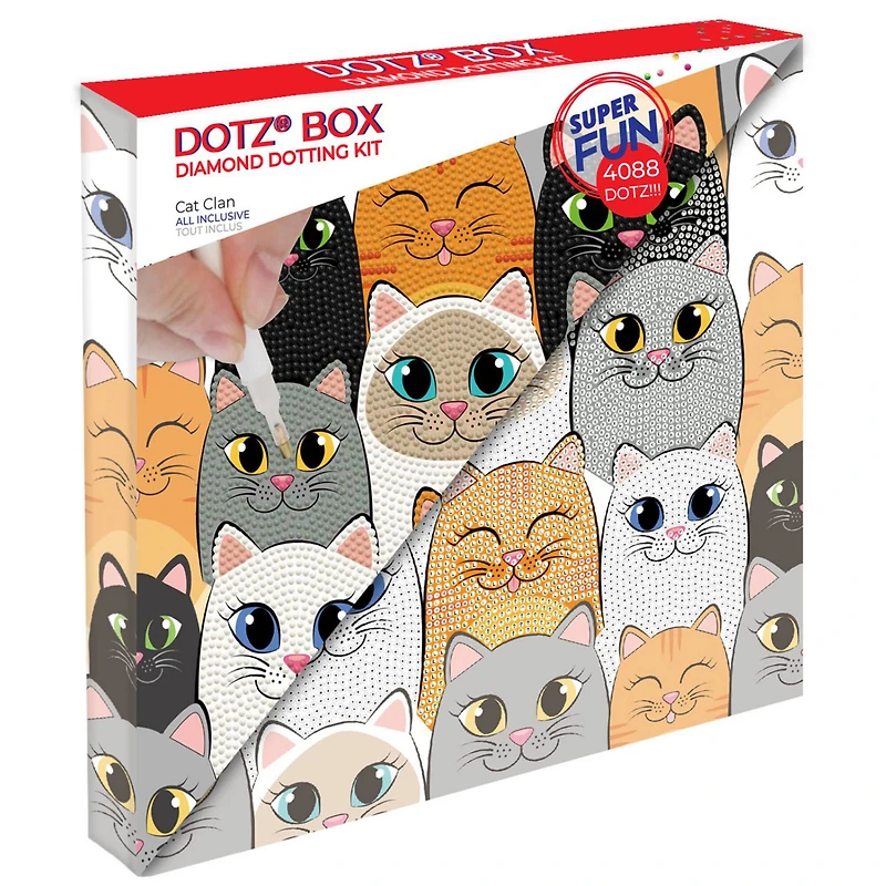 Diamond Dotz® Cat Clan DOTZ® BOX Diamond Painting Kit