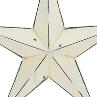Cream Stars Rustic Metal Wall Decor Set