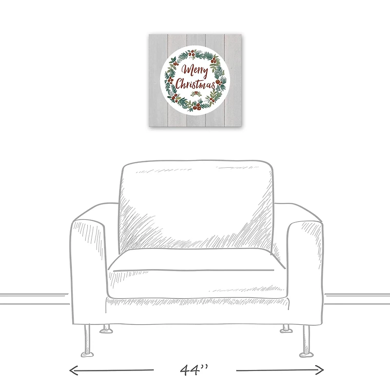 Christmas Wreath Canvas Wall Art