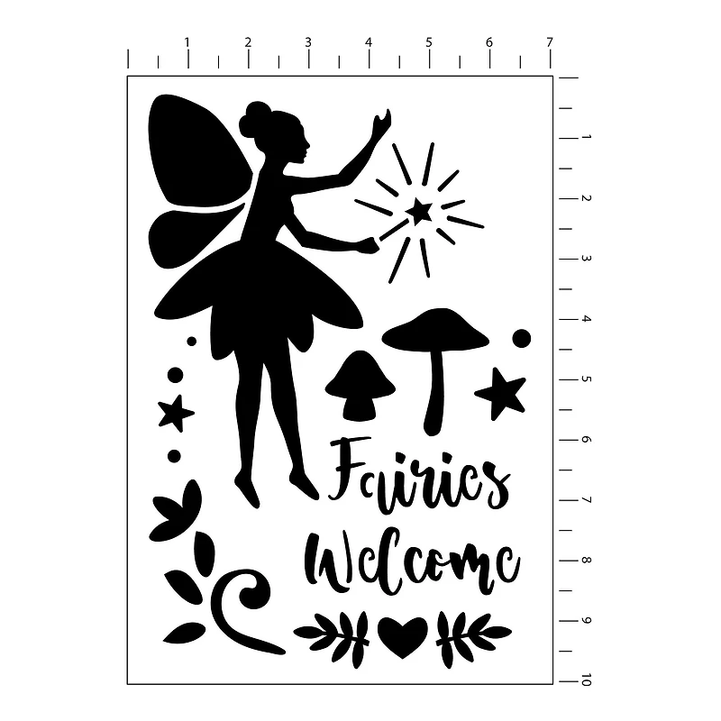 Fairies Stencils by Craft Smart®, 7" x 10"