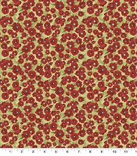 Susan Winget Packed Poppy Cotton Fabric