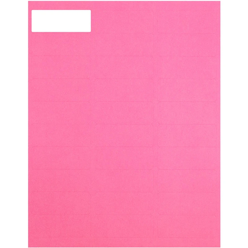 JAM Paper Fuchsia Pink Mailing Address Label Combo Set