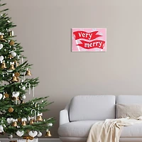 Stupell Industries Very Merry Bold Holiday Flags Wall Plaque Art