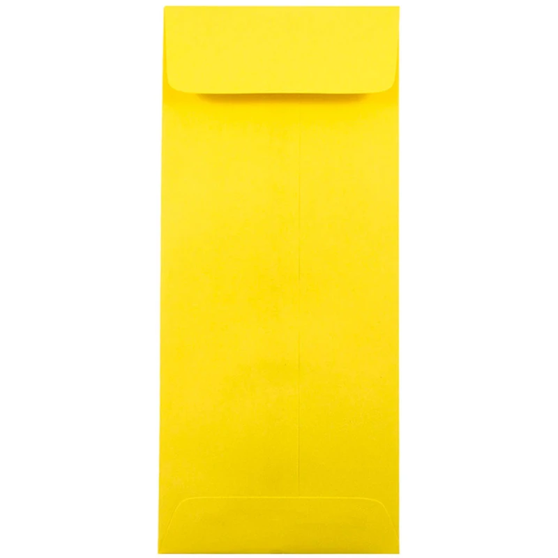 JAM Paper 4.5" x 10.37" Brite Hue Yellow Policy Business Envelopes, 25ct.
