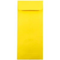 JAM Paper 4.5" x 10.37" Brite Hue Yellow Policy Business Envelopes, 25ct.