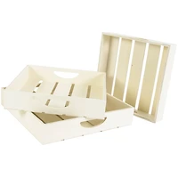 DIY Wood Slat Tray Set
