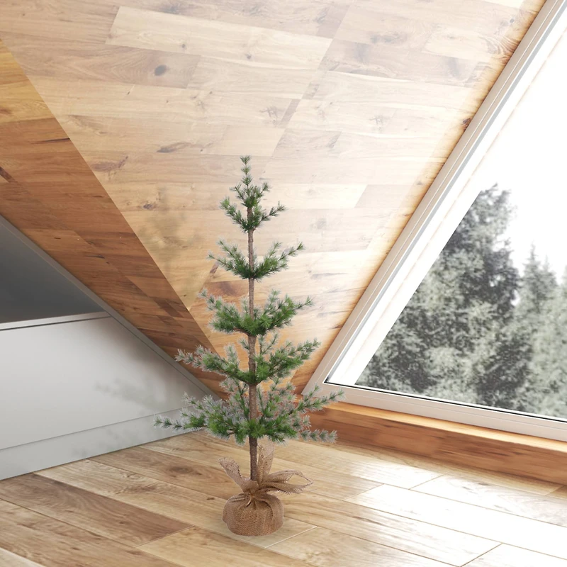 3ft. Unlit Split Venetian Pine Artificial Christmas Tree in Burlap Base
