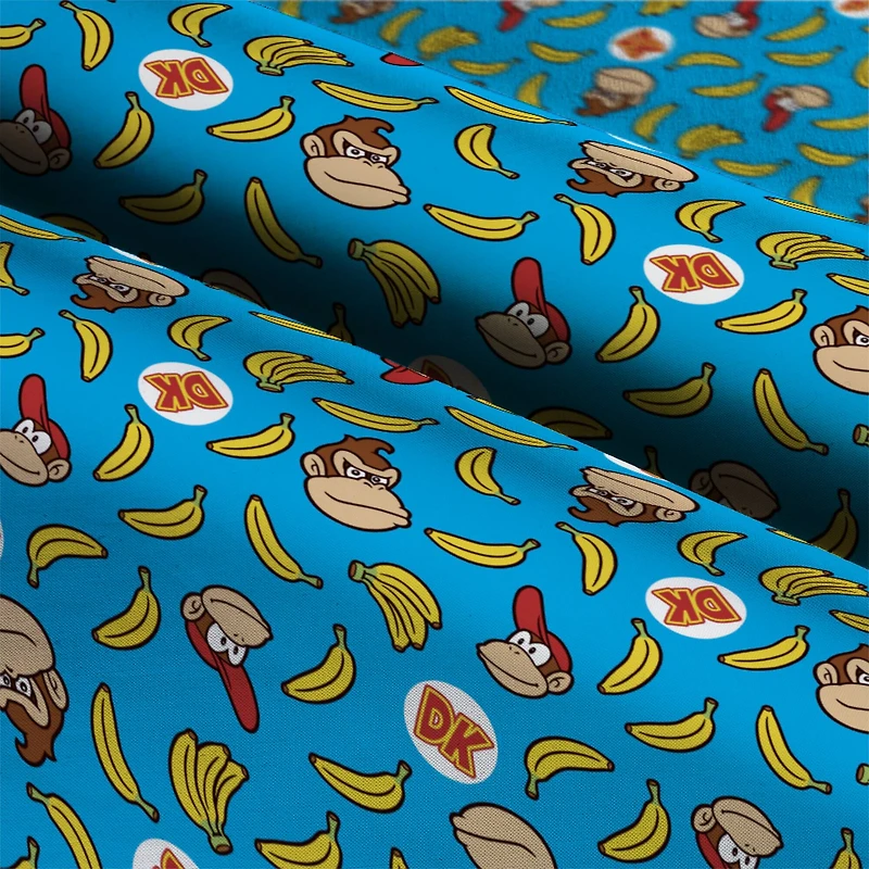 Nintendo® Donkey Kong™ Banana Blue Cotton Fabric 
