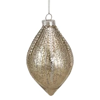 5" Gold Mercury Glass Finial Christmas Ornament