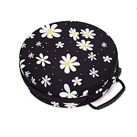 Sparkly Selections Floral Round Diamond Storage Case with 60 Bottles