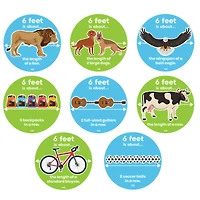 Hand2mind® Social Distance Circles Floor Decals, 8ct.