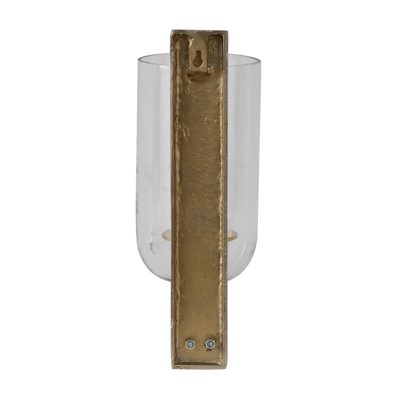 Gold Aluminum Modern Wall Sconce, 6" x 8" x 16"