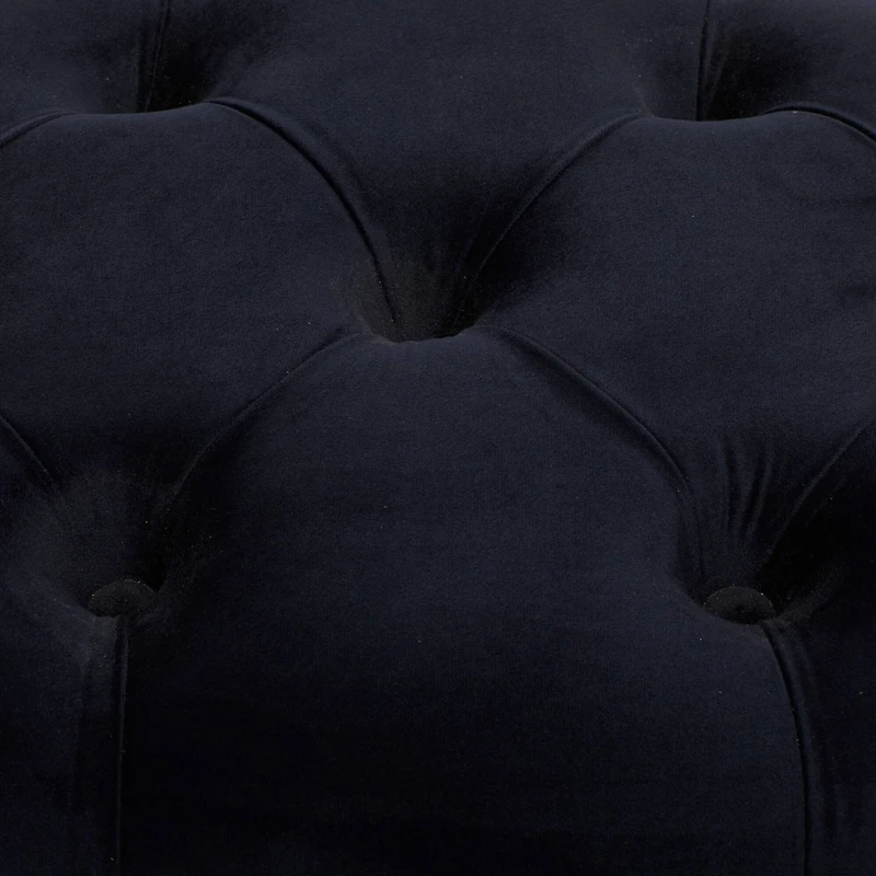 24" Velvet & Metal Glam Bench