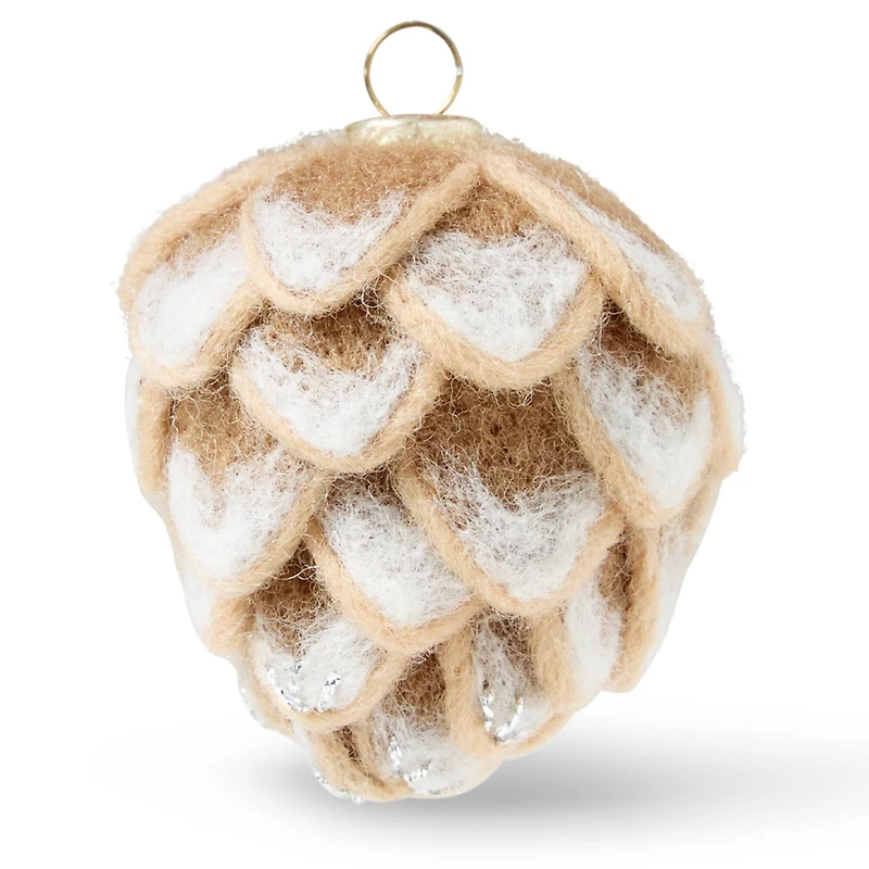 Christmas Frosted Pinecone Ornament Felting Kit by Loops & Threads®