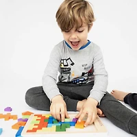 Extasticks Tetralino Double Premium Wooden Puzzle