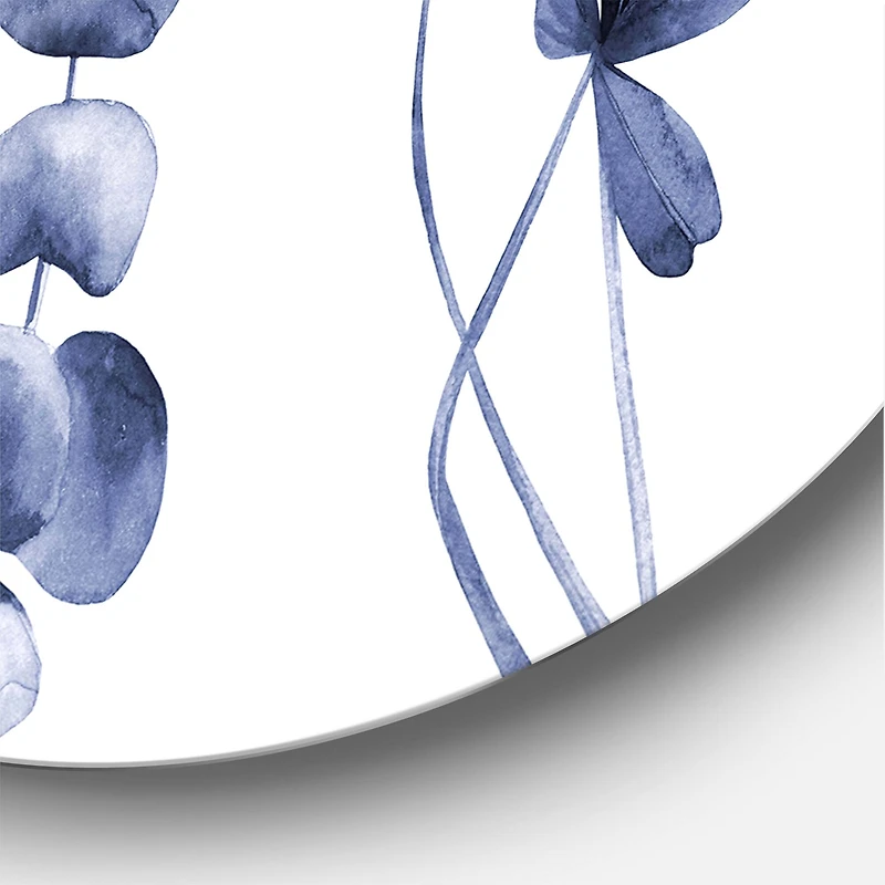 Designart - Navy Blue Eucalyptus I